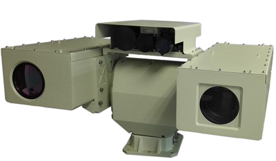 Sistema de cámara térmica refrigerada de vigilancia PTZ multisensor de largo alcance