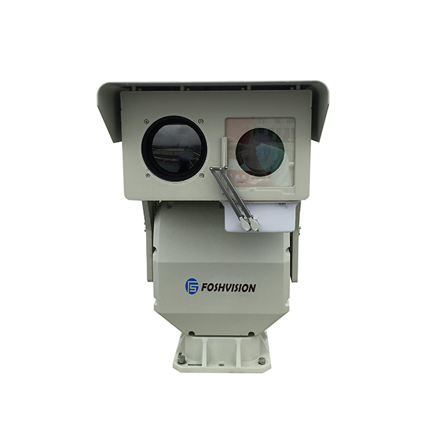 Cámara de seguridad de vídeo de vigilancia con imágenes térmicas de doble sensor de largo alcance PTZ