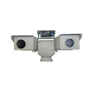 Cámara térmica refrigerada IP PTZ con zoom integrado de larga distancia, sistema de visión nocturna con sensor múltiple HD