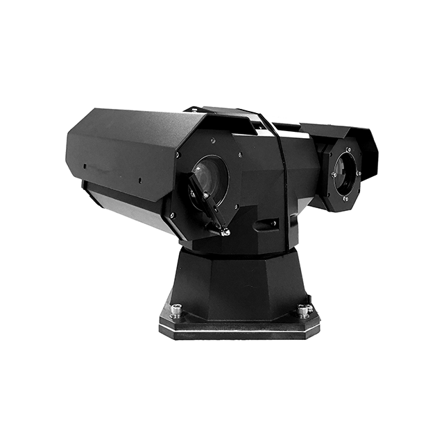 Cámara de imagen térmica de día y noche con sensor dual HD de 384x288 montada en vehículo Medición de temperatura Pan Tilt 